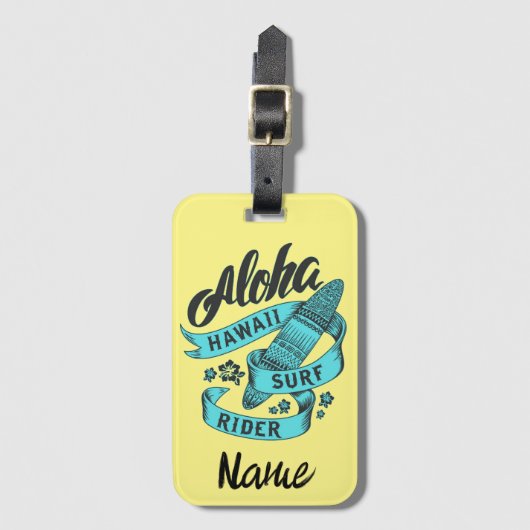 Aloha Hawaii Surfrijder Thunder_Cove  Bagagelabel (Voorkant (verticaal))