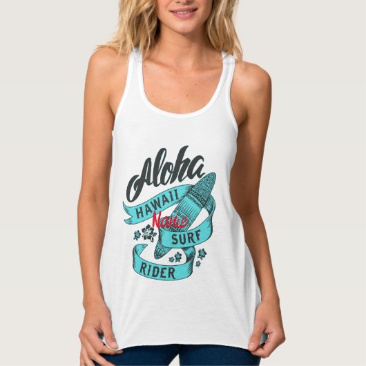 Aloha Hawaii Surfrijder Thunder_Cove Tanktop (Voorkant)