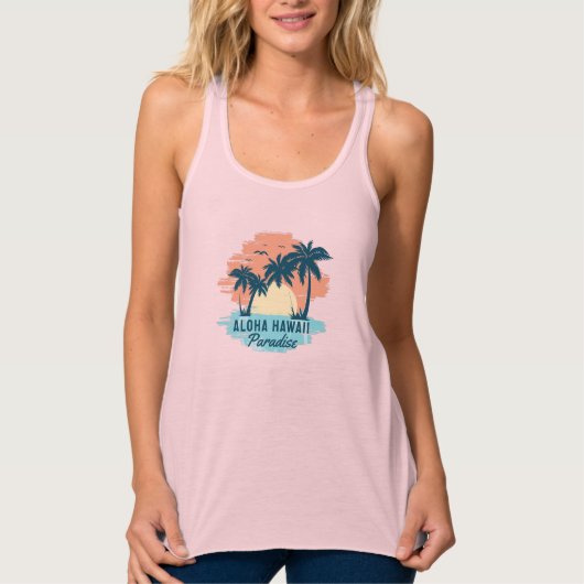 Aloha Hawaii Tanktop (Voorkant)