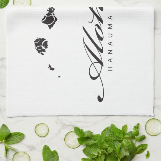 Aloha Hawaii Theedoek (Gevouwen)