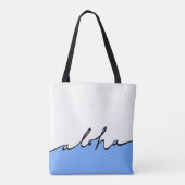 Aloha Hawaii! Tote Bag (Achterkant)