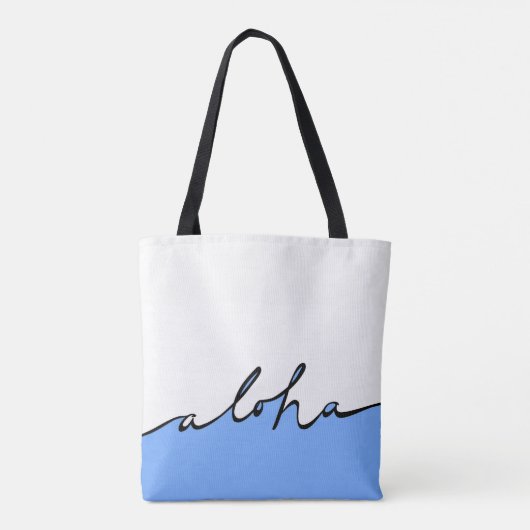 Aloha Hawaii! Tote Bag (Achterkant)