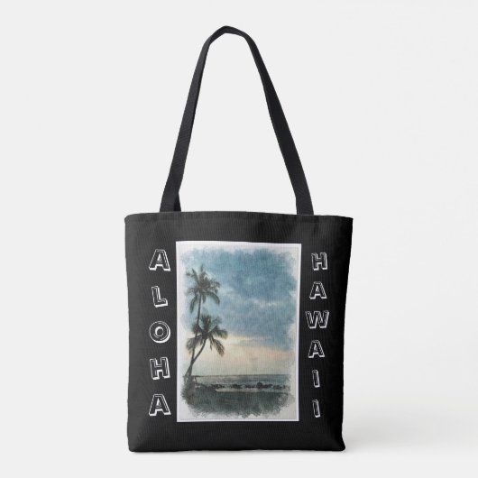 Aloha Hawaii Tote Bag (Achterkant)
