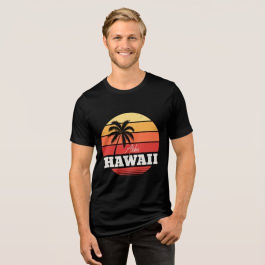 Aloha Hawaii Tri-Blend Shirt (Voorkant volledig)