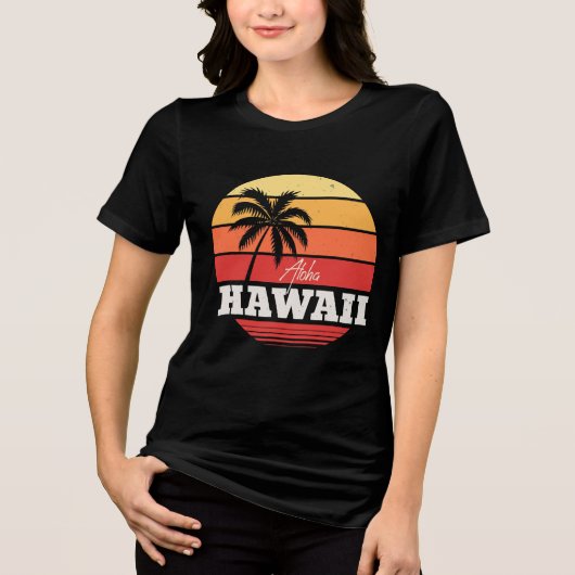 Aloha Hawaii Tri-Blend Shirt (Voorkant)