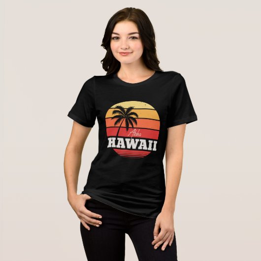 Aloha Hawaii Tri-Blend Shirt (Voorkant volledig)