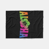 Aloha Hawaii Trip Summer Vacation Women Girls Beac Fleece Deken (Voorkant (Horizontaal))