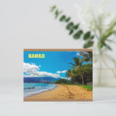 Aloha Hawaii Tropical aanpassen Briefkaart (Staand voorkant)