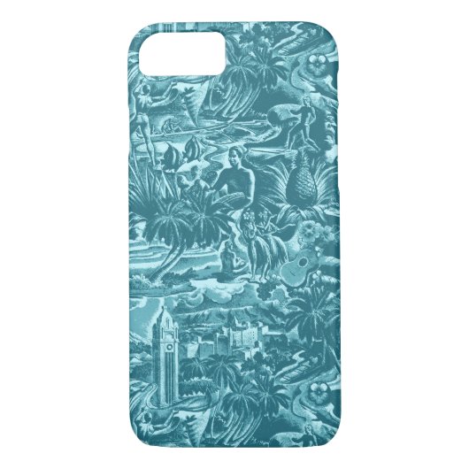 Aloha Hawaii Tropisch Schilderachtig van Oahu Case-Mate iPhone Case (Achterkant)
