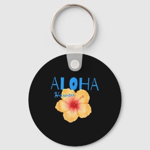 Aloha hawaii tropische bloem strand zomer vakantie sleutelhanger