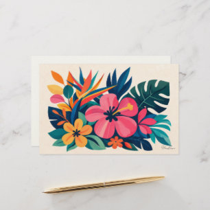 Aloha hawaii tropische kunst blanco briefpapier