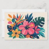 Aloha hawaii tropische kunst blanco briefpapier (Voorkant)
