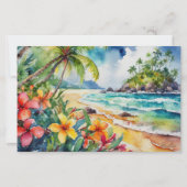 Aloha hawaii tropische kunst blanco briefpapier (Voorkant)