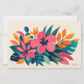 Aloha hawaii tropische kunst blanco briefpapier (Voorkant)