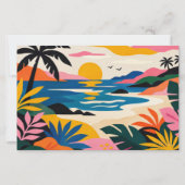 Aloha hawaii tropische kunst blanco briefpapier (Voorkant)