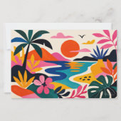 Aloha hawaii tropische kunst blanco briefpapier (Voorkant)