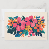 Aloha hawaii tropische kunst blanco briefpapier (Voorkant)
