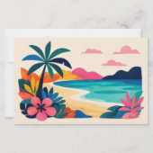 Aloha hawaii tropische kunst blanco briefpapier (Voorkant)