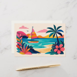 Aloha hawaii tropische kunst blanco briefpapier