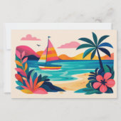 Aloha hawaii tropische kunst blanco briefpapier (Voorkant)