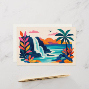 Aloha hawaii tropische kunst blanco briefpapier