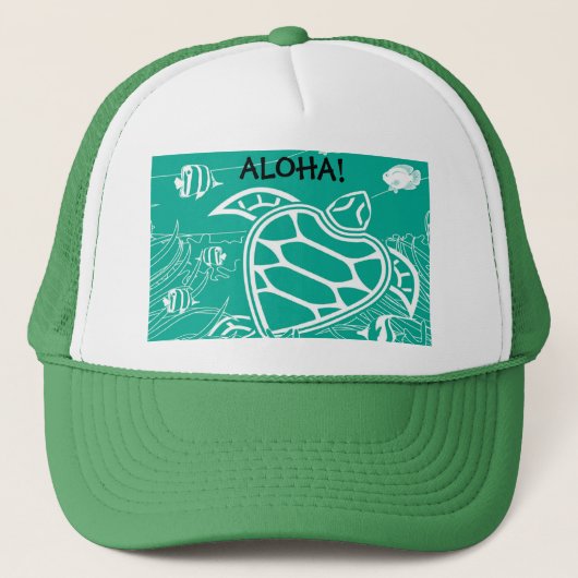 Aloha! Hawaii Turtle Honu Trucker Pet (Voorkant)