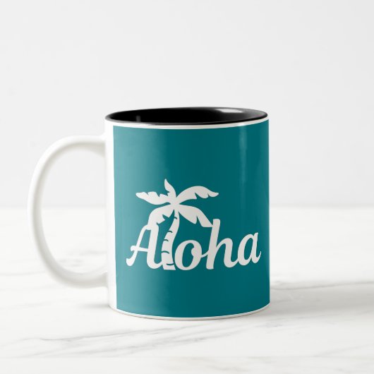 Aloha Hawaii Tweekleurige Koffiemok (Links)