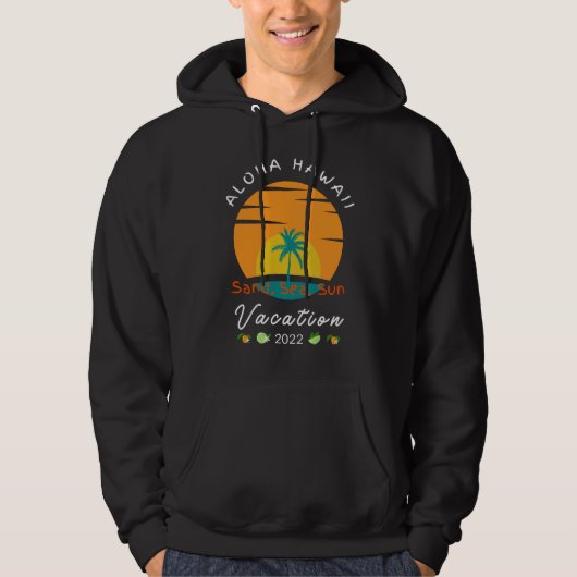 Aloha Hawaii Vacation 2022 Cool Summer Hoodie (Voorkant)