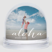 Aloha Hawaii Vacation Photo Sneeuwbol (Voorkant)