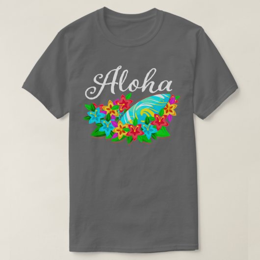 ALOHA Hawaii van het eiland T-shirt (Design voorkant)