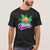 Aloha Hawaii van het eiland voelt de Aloha-bloem T-shirt (Voorkant)