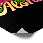 AlOHA Hawaii van het zomerstrand op het eiland Poster (Hoek)