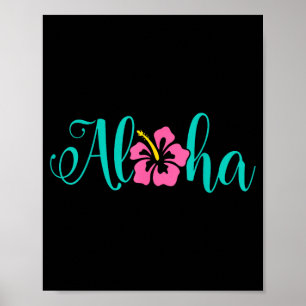 Aloha hawaii vanuit het eiland - voel de aloha poster