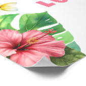 Aloha Hawaii verjaardagsfeestje welkom Poster (Hoek)