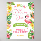 Aloha Hawaii verjaardagsfeestje welkom Poster (Voorkant)