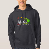 ALOHA Hawaii (vervormd ontwerp) Hoodie (Voorkant)