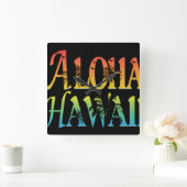 Aloha Hawaii Vierkante Klok (Huis)