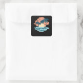 Aloha Hawaii Vierkante Sticker (Tas)