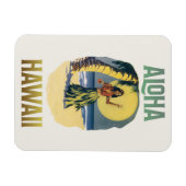 Aloha Hawaii Vintage Hula Girl Magneet (Horizontaal)