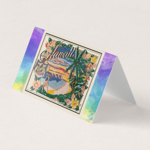 Aloha Hawaii Vintage Travel Card Kaart
