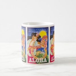 Aloha Hawaii: Vintage Travel Holiday Koffiemok