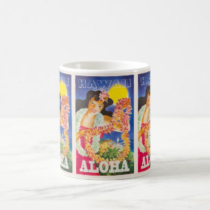 Aloha Hawaii: Vintage Travel Holiday Koffiemok