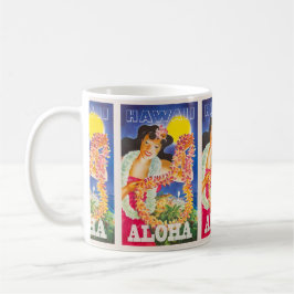 Aloha Hawaii: Vintage Travel Holiday Koffiemok
