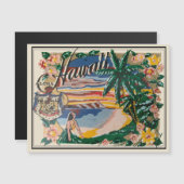 Aloha Hawaii Vintage Travel Magnet (Voorkant / Achterkant)