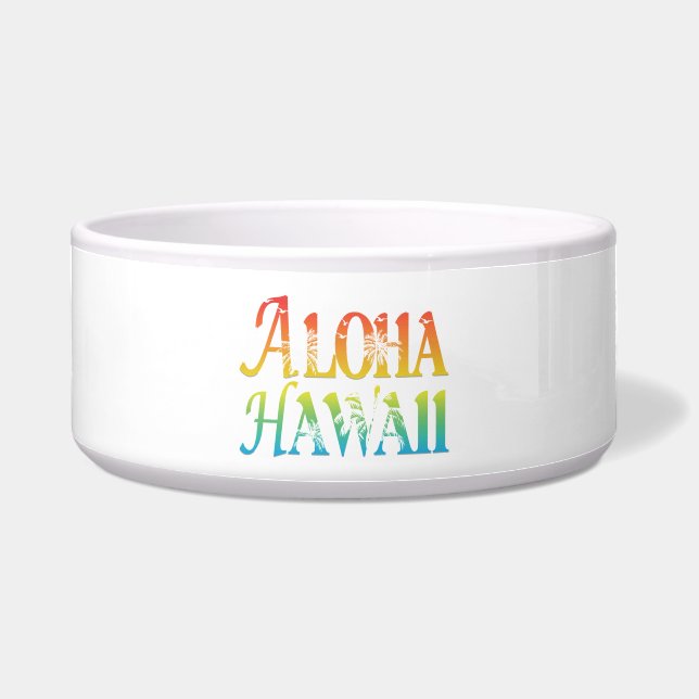 Aloha Hawaii Voerbakje (Voorkant)