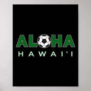 Aloha Hawaii Voetbal Ll Aloha Met Voetbal Ll Poster