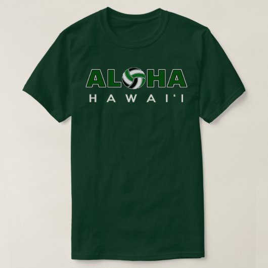 ALOHA Hawaii Volleyball T-shirt (Design voorkant)