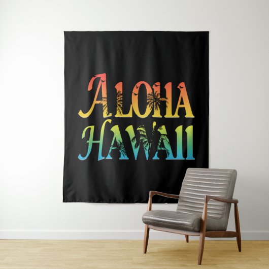 Aloha Hawaii Wandkleed (In situ)