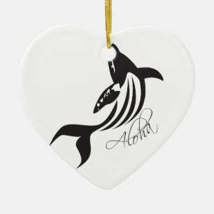 Aloha Hawaii Whale Keramisch Ornament