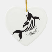 Aloha Hawaii Whale Keramisch Ornament (Voorkant)